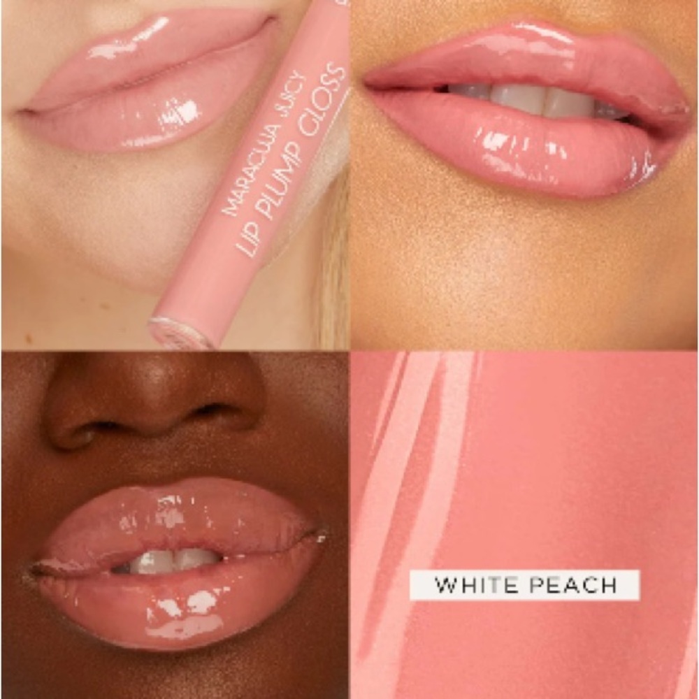 Tarte Maracuja Juicy Lip Plump Gloss in White Peach NIB
